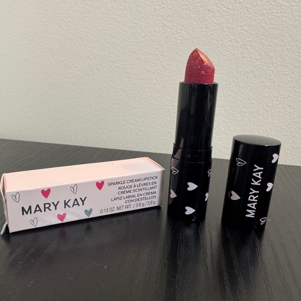 Mary Kay Sparkle Cream Lipstick - Dazzling Red